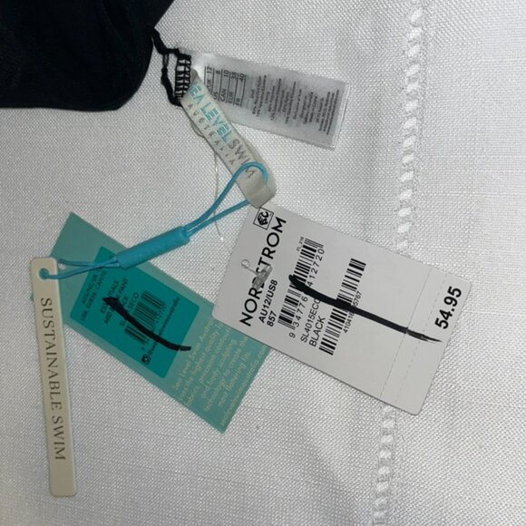 Sea Level Australia Eco Essentials Mid Bikini Pant in Black Size 8 - Picture 5 of 5